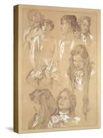 Study for Plate 17 from 'Documents Decoratifs', 1902-Alphonse Mucha-Stretched Canvas