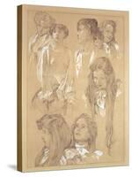 Study for Plate 17 from 'Documents Decoratifs', 1902-Alphonse Mucha-Stretched Canvas