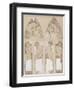 Study for Plate 22 from 'Figures Decoratives', 1905-Alphonse Mucha-Framed Giclee Print