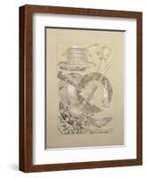 Study for Plate 59 from 'Documents Decoratifs', 1902-Alphonse Mucha-Framed Giclee Print