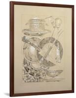 Study for Plate 59 from 'Documents Decoratifs', 1902-Alphonse Mucha-Framed Giclee Print