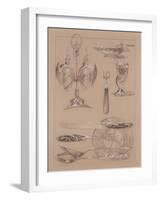 Study for Plate 69 of 'Documents Decoratifs', 1902-Alphonse Mucha-Framed Giclee Print