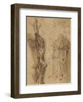 Study for Polycrates Crucifixion, C.1662-Salvator Rosa-Framed Giclee Print