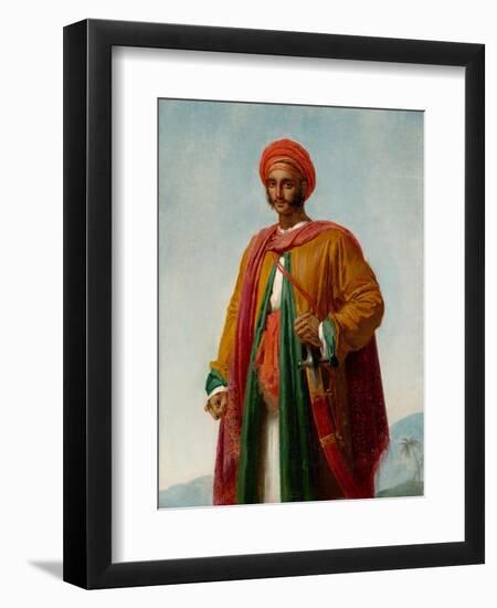 Study for 'Portrait of an Indian', c.1807-Anne Louis Girodet de Roucy-Trioson-Framed Giclee Print
