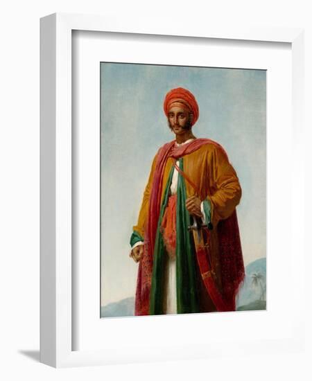 Study for 'Portrait of an Indian', c.1807-Anne Louis Girodet de Roucy-Trioson-Framed Giclee Print