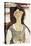 Study for Portrait of Beatrice Hastings-Amedeo Modigliani-Stretched Canvas