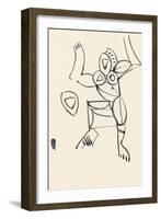 Study for 'Red Stone Dancer', 1914-Henri Gaudier-brzeska-Framed Giclee Print