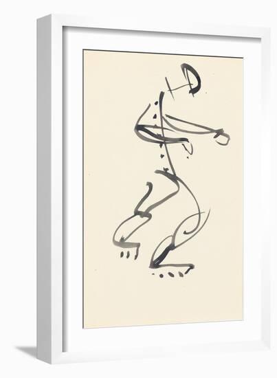 Study for 'Red Stone Dancer', 1914-Henri Gaudier-brzeska-Framed Giclee Print