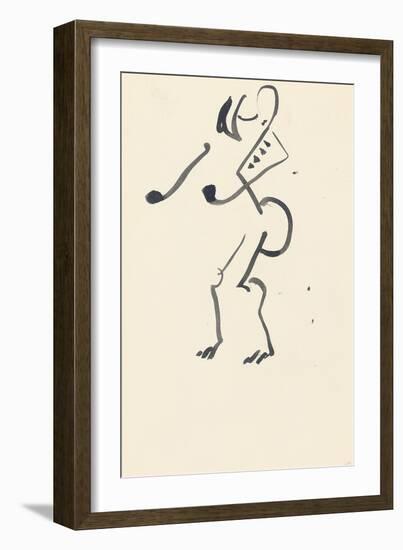 Study for 'Red Stone Dancer', 1914-Henri Gaudier-brzeska-Framed Giclee Print