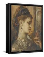 Study for Salome with Beheading of John the Baptist-Gustave Moreau-Framed Stretched Canvas