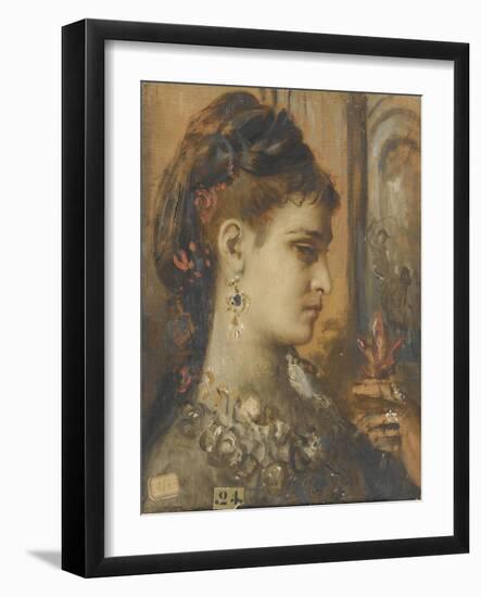 Study for Salome with Beheading of John the Baptist-Gustave Moreau-Framed Giclee Print