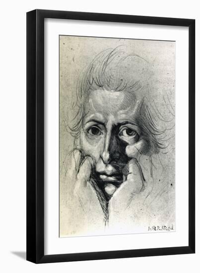 Study for Self-Portrait, by Henry Fuseli (1741-1825). Switzerland, 18th Century-Henry Fuseli-Framed Premium Giclee Print