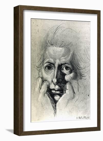 Study for Self-Portrait, by Henry Fuseli (1741-1825). Switzerland, 18th Century-Henry Fuseli-Framed Giclee Print