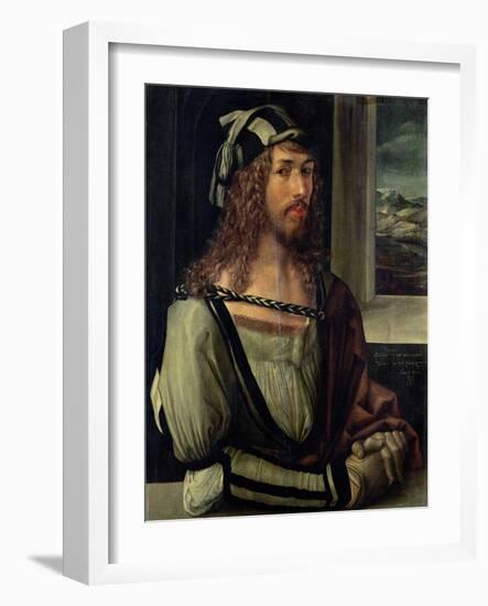 Study for Self Portrait with a Glove, circa 1498-Albrecht Dürer-Framed Giclee Print