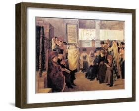 Study for Shma Israel-Isidor Kaufmann-Framed Art Print