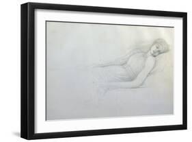 Study for 'sleeping Beauty'-Edward Burne-Jones-Framed Giclee Print