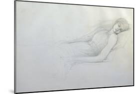 Study for 'sleeping Beauty'-Edward Burne-Jones-Mounted Giclee Print