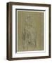 Study for Solitude, C.1890 (Chalk on Paper)-Frederick Leighton-Framed Premium Giclee Print