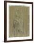 Study for Solitude, C.1890 (Chalk on Paper)-Frederick Leighton-Framed Giclee Print