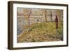 Study for 'Sunday Afternoon on the Island of La Grand Jatte', 1884-85-Georges Seurat-Framed Giclee Print