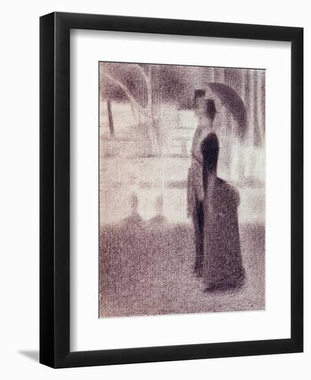 Study For Sunday Afternoon on the Island of La Grande Jatte, c.1884-Georges Seurat-Framed Giclee Print