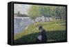 Study for Sunday on la Grande Jatte-Georges Seurat-Framed Stretched Canvas