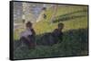 Study for Sunday on la Grande Jattte-Georges Seurat-Framed Stretched Canvas