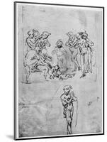 Study for the Adoration of the Magi, C1481-Leonardo da Vinci-Mounted Giclee Print