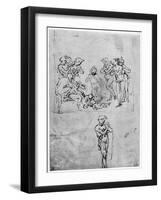 Study for the Adoration of the Magi, C1481-Leonardo da Vinci-Framed Giclee Print