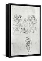 Study for the Adoration of the Shepherds-Leonardo da Vinci-Framed Stretched Canvas