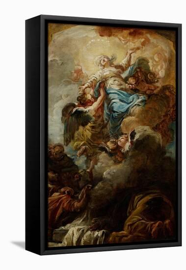 Study for the Assumption of the Virgin, C.1760-Jean Baptiste Deshays De Colleville-Framed Stretched Canvas