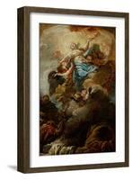 Study for the Assumption of the Virgin, C.1760-Jean Baptiste Deshays De Colleville-Framed Giclee Print