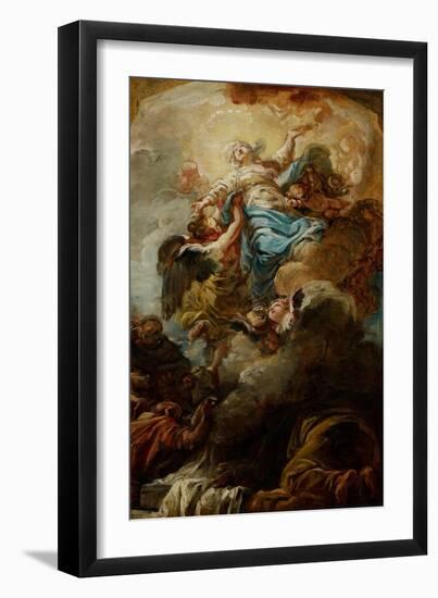 Study for the Assumption of the Virgin, C.1760-Jean Baptiste Deshays De Colleville-Framed Giclee Print