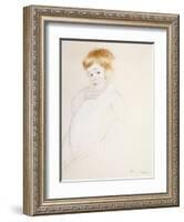 Study for the Baby for the Caress, C.1902-Mary Cassatt-Framed Giclee Print