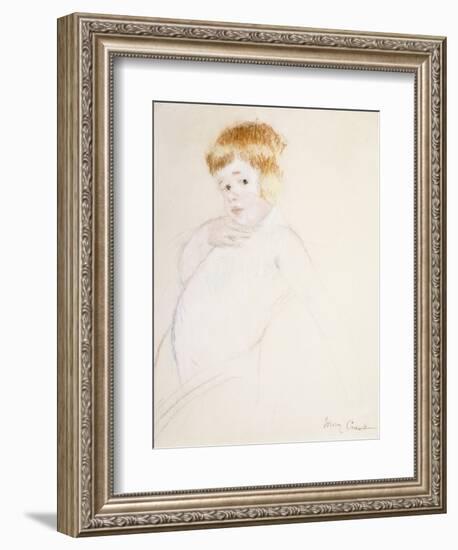 Study for the Baby for the Caress, C.1902-Mary Cassatt-Framed Giclee Print