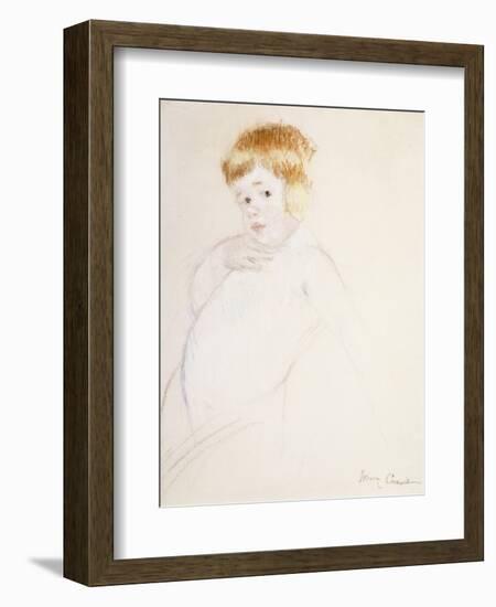 Study for the Baby for the Caress, C.1902-Mary Cassatt-Framed Giclee Print