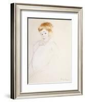 Study for the Baby for the Caress, C.1902-Mary Cassatt-Framed Giclee Print