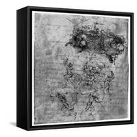 Study for the Battle of Anghiari, 1503-Leonardo da Vinci-Framed Stretched Canvas