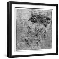 Study for the Battle of Anghiari, 1503-Leonardo da Vinci-Framed Giclee Print