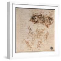 Study for the Battle of Anghiari, 1504-5-Leonardo da Vinci-Framed Giclee Print