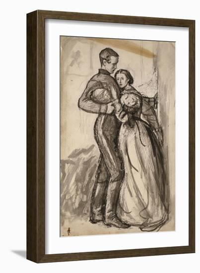 Study for 'The Black Brunswicker', 1859-John Everett Millais-Framed Giclee Print