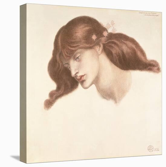 Study for the Blessed Damozel, 1876-Dante Gabriel Rossetti-Stretched Canvas