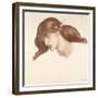 Study for the Blessed Damozel, 1876-Dante Gabriel Rossetti-Framed Giclee Print