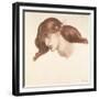 Study for the Blessed Damozel, 1876-Dante Gabriel Rossetti-Framed Giclee Print