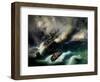 Study for the Burning of the "Kent" in 1825-Baron Theodore Gudin-Framed Giclee Print