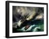 Study for the Burning of the "Kent" in 1825-Baron Theodore Gudin-Framed Giclee Print