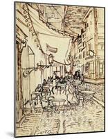 Study for the Cafe Terrace at Night-Vincent van Gogh-Mounted Giclee Print