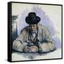 Study for The Cardplayers-Paul Cézanne-Framed Stretched Canvas