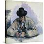 Study for The Cardplayers-Paul Cézanne-Stretched Canvas