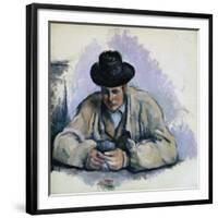 Study for The Cardplayers-Paul Cézanne-Framed Giclee Print